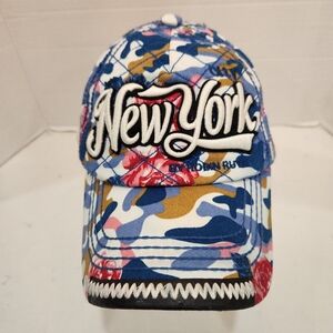 Robin Ruth New York City Cap Hat Floral Spellout Retro Collectible Snapback
